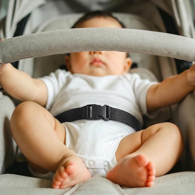 LUOZZY 4 Pcs High Chair Straps 2-Point Replacement Harness Straps Belt for Pushchair, HighChair, and Child Chair Stroller 55.02x1.49x0.39Inch
