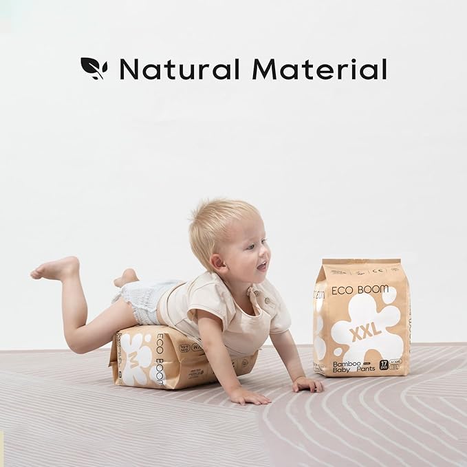 ECO BOOM Training Pants for Toddler Potty, Hypoallergenic for Sensitive Skin, Size 4 (L) Suitable for 20 to 31lb, 24 Count