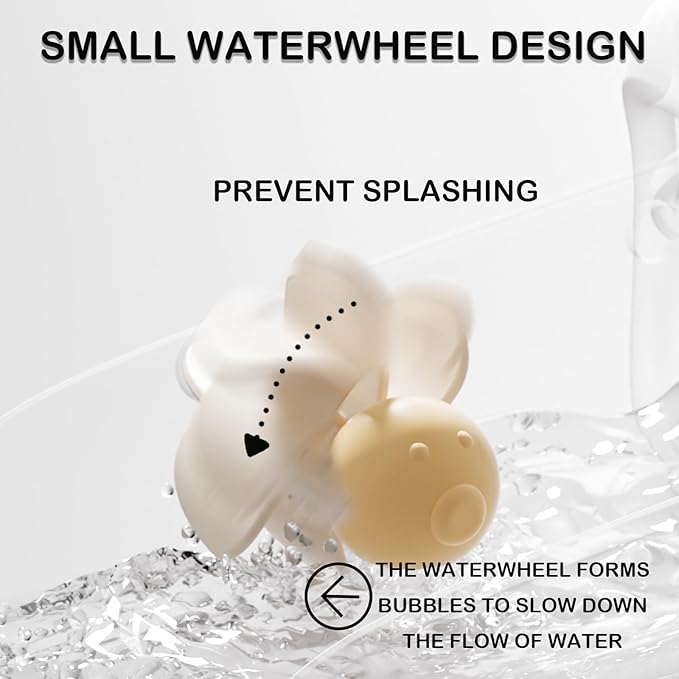 Toddler Faucet Extenders, Three Adjustable Length Settings, Toddler Sink Faucet Extender (Shark ), Splash-Proof Fun Rotating Water Wheel (Kitchen, Bathtub). (Green 1)