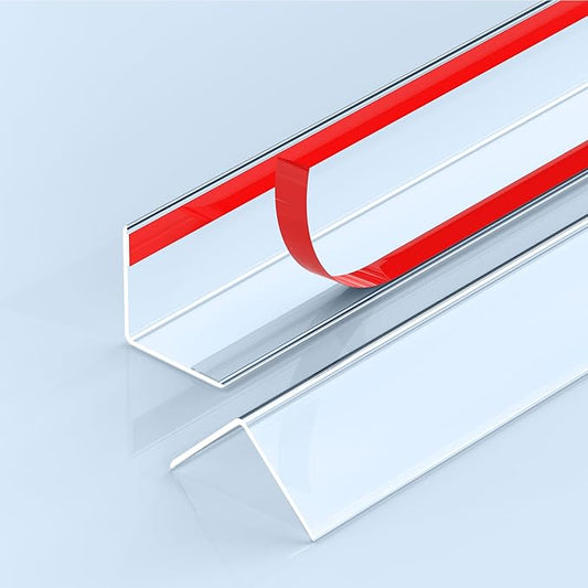 16" x 1.57" Wall Corner Protectors, 2PCS Clear Self-Adhesive Guards, Corner Guards & Edge Protector for Walls, Cabinet Doors, Edge Protector Trim, Easy to Install and Clean