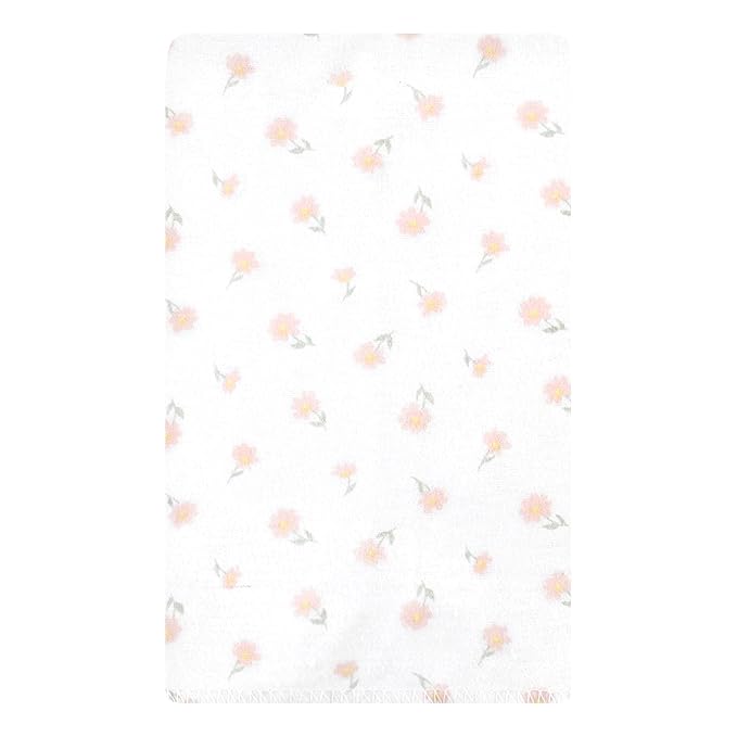 Hudson Baby Unisex Baby Cotton Flannel Burp Cloths, Hummingbird Garden 10 Pack, One Size