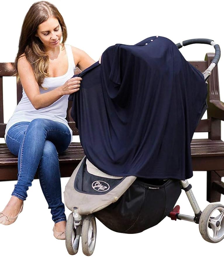 Byrd & Blume Maternity Nursing Cover Breathable Lightweight Breastfeeding Cover Wrap Shawl Scarf Poncho Full 360