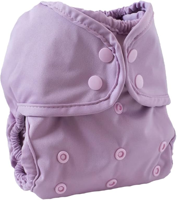 Buttons Cloth Diaper Cover – Snap Super One Size (12-40lbs) (Rose)