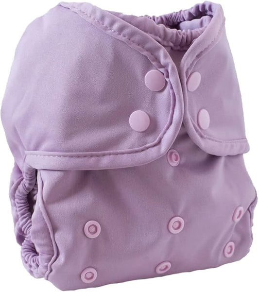 Buttons Cloth Diaper Cover – Snap Super One Size (12-40lbs) (Rose)