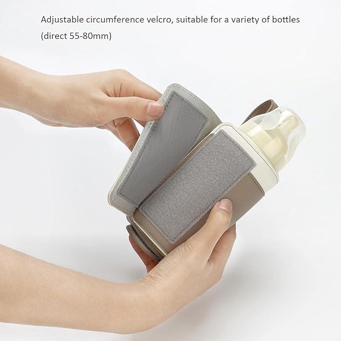 RiToEasysports Bottle Warmer Bag, USB Heating Cover with 3 Temp Settings, Portable Milk Bottle Warmer for Home, Travel, and Outdoor Use by Parents & Lovers