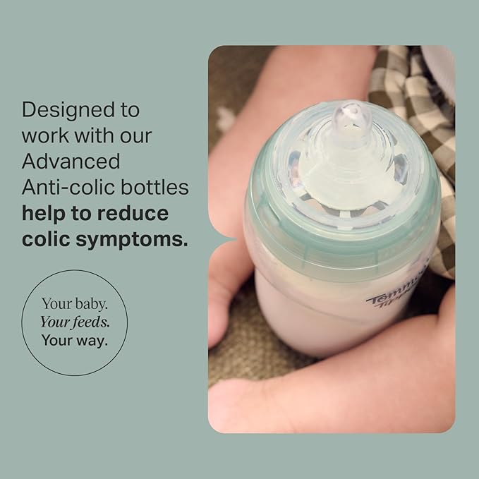 Advanced Anti-Colic Nipples, Slow Flow - 2 Count (Pack of 2)