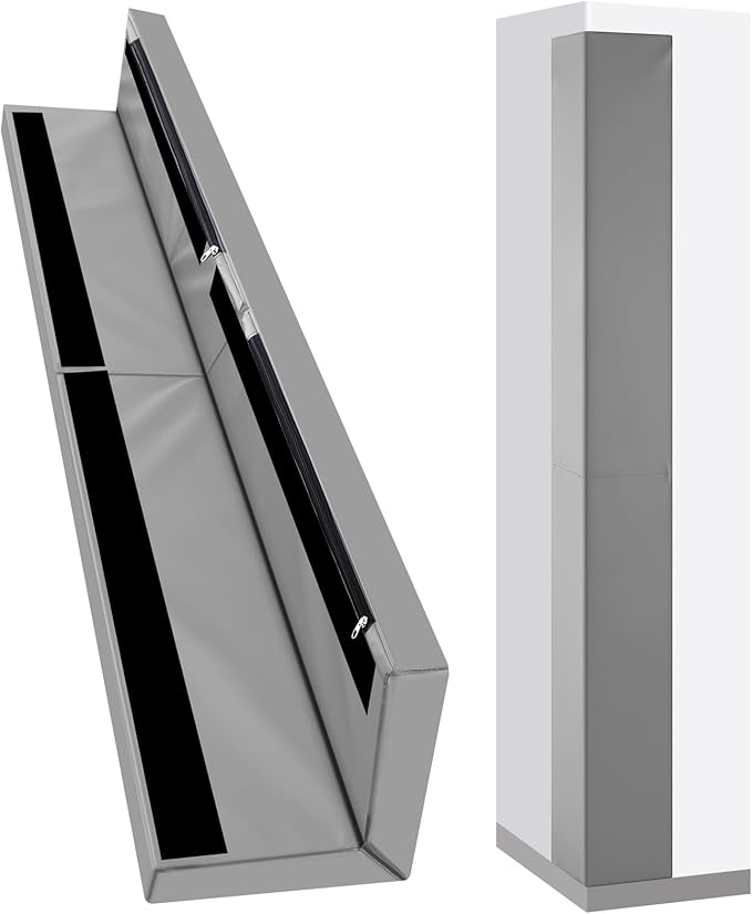 Wonderjune Wall Corner Guards and Edge Protector 6ft Gray Gym Wall Padding Heavy Duty Protective Safety Padding for Gym, Baby, Home, Garages, Kindergarten, Basketball Court, Playrooms, Etc