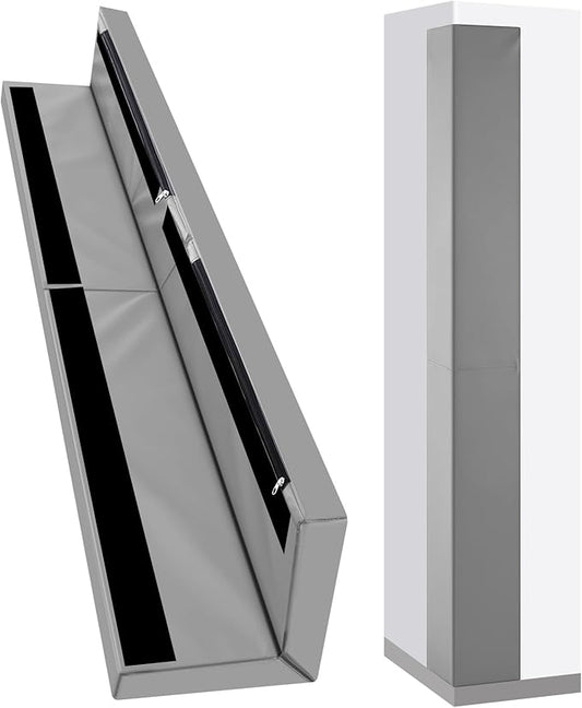 Wonderjune Wall Corner Guards and Edge Protector 6ft Gray Gym Wall Padding Heavy Duty Protective Safety Padding for Gym, Baby, Home, Garages, Kindergarten, Basketball Court, Playrooms, Etc