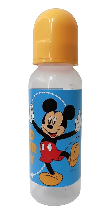 Cudlie Disney Baby Boy Mickey Mouse 9 oz Pack of Three Baby Bottles, Find Your Way