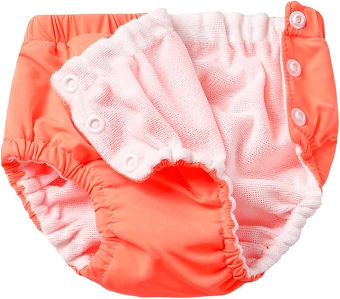 Baby Boys Girls Reusable Swim Diaper Washable Adjustable Bloomers Swimsuit Swimming Apparel