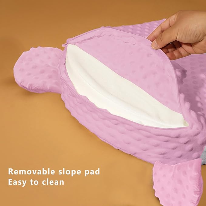 Baby Feeding Pillow Adjustable Newborn Nursing Pillow for Breastfeeding,Bottle Feeding Washable(Pink, One Size)