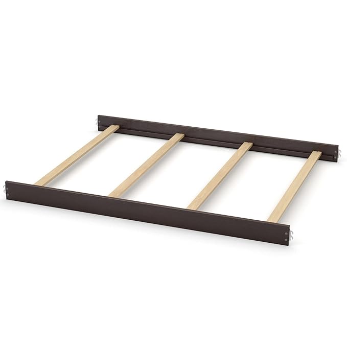 Full-Size Conversion Kit Bed Rails for Baby Appleseed and Eco-Chic Convertible Cribs - Solid Wood Rail - Toddler & Adult Bed Rail for Full-Size Beds - Nursery & Baby Furniture (Espresso, Hook-On Kit)