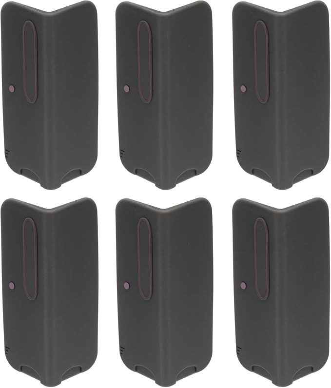 uxcell 6 Pcs 4 Inch Baseboard Corner Protector Guards, Furniture Corner Cover Proof Bumpers for Kitchen Bedroom Wall Countertop Table, Black