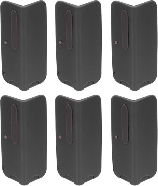 uxcell 6 Pcs 4 Inch Baseboard Corner Protector Guards, Furniture Corner Cover Proof Bumpers for Kitchen Bedroom Wall Countertop Table, Black
