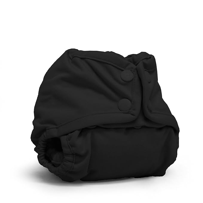 Kanga Care Rumparooz Double Leg Gusset Reusable Cloth Diaper Cover Newborn Snap | Phantom 4-15 lbs