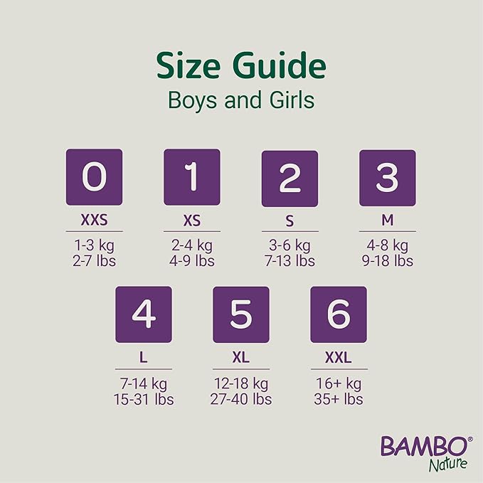 Bambo Nature Hypoallergenic Baby Diapers, Eco-Labeled Diapers, Enhanced Leakage Protection, Totally Chlorine-Free, Skin Friendly, and Super Absorbent - Size 3 (52 Count)