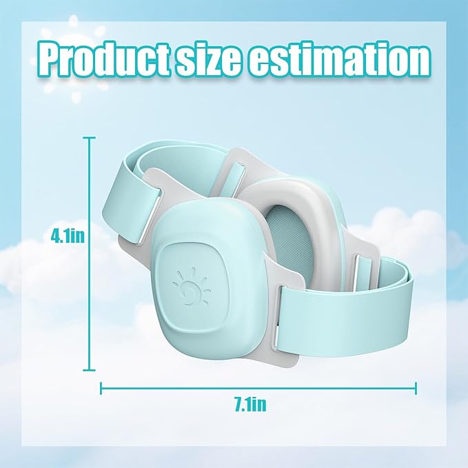 Baby Ear Muffs for Noise Protection,Soft & Adjustable Infant Noise Cancelling Headphones, Comfortable Hearing Protection for Toddlers