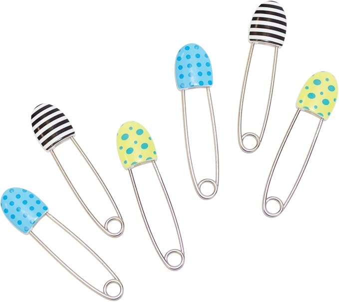 Sassy Sassy Decorative Diaper Pins 6 Count (Pack of 2)