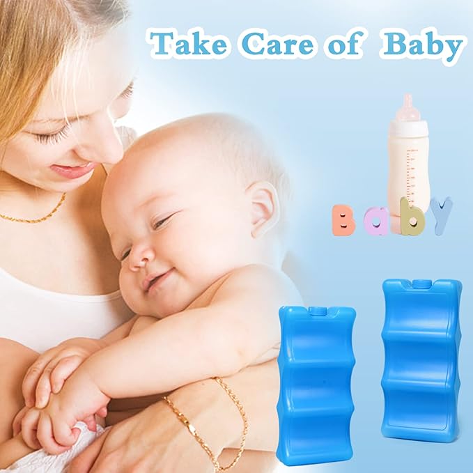 3 Pack Breastmilk Ice Pack,Reusable Ice Packs for Breastmilk Storage,Bottle Ice Packs for Breast Milk,Baby Bottles,Meal,Keeps Breast Milk Fresh