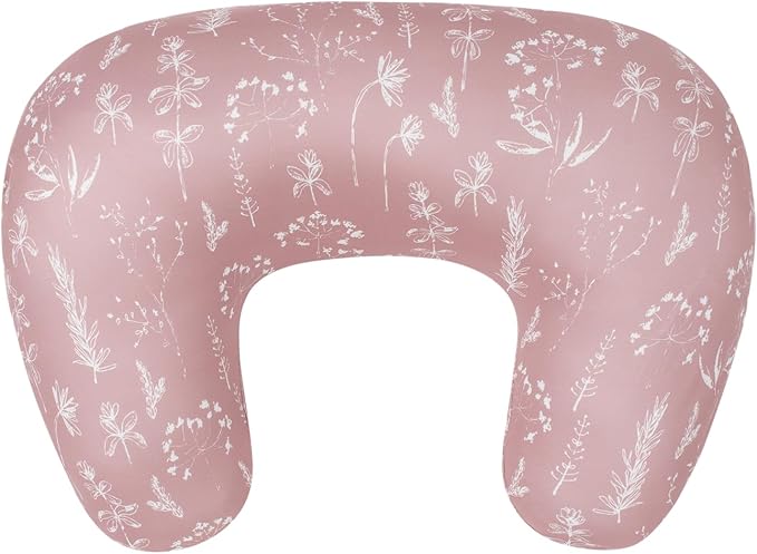 Little Jump Nursing Pillow Cover, Single Cover for The for The Updated Designed Breastfeeding Pillows, Western Wild Flowers Easy-On Slipcover with Soft Stretchy Fabric (New -2 Pack Vintage Floral)
