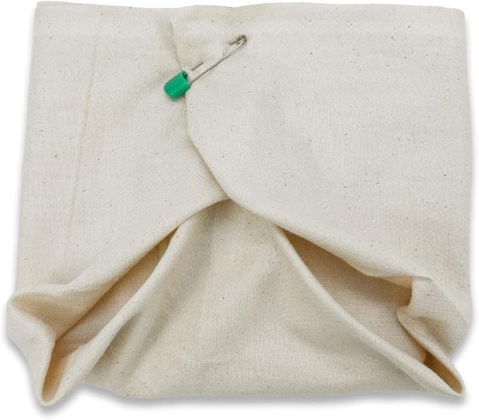 OsoCozy Unbleached Birdseye Flat Cloth Diapers (1 Dozen) - 27.5 x 30.5 Inches, One-Layer Flat Cloth Baby Nappies Made of Soft, Durable 100% Birdseye Weave Cotton