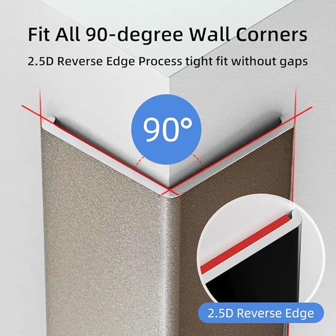 4 Pcs Aluminum Angle Corner Guards, 1" x 1" x 39.4" Metal Wall Corner Protector L-Shaped Molding Trim for Wall Door Frame Cabinet Protection Decoration, 2 mm Thickness, Champagne
