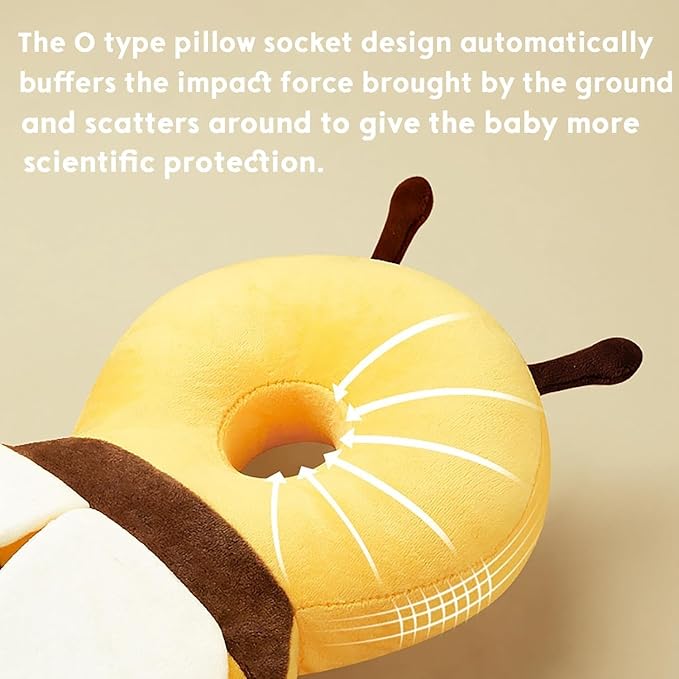 Baby Head Protector Backpack Toddler Fall Back Head Protection for Baby Crawling Walking Falling-Back Cushion Soft Landing