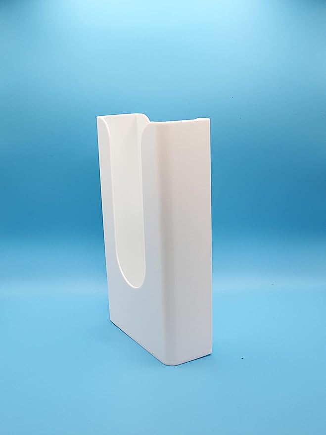 Bathroom Wipes Dispenser - New and Improved Version Holds Packaging for Easy Wipe Access. Wall Mountable - Includes mounting Tape. DWD-Wh