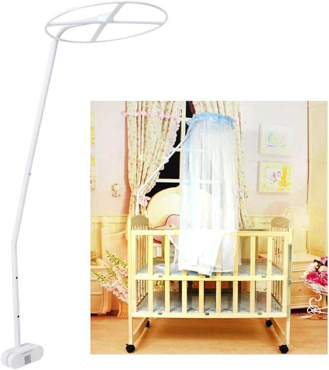 Mosquito Net Holder,Mosquito Net Stand Holder Set Adjustable Clip-On Crib Canopy Holder Rack Mosquito Net Accessories