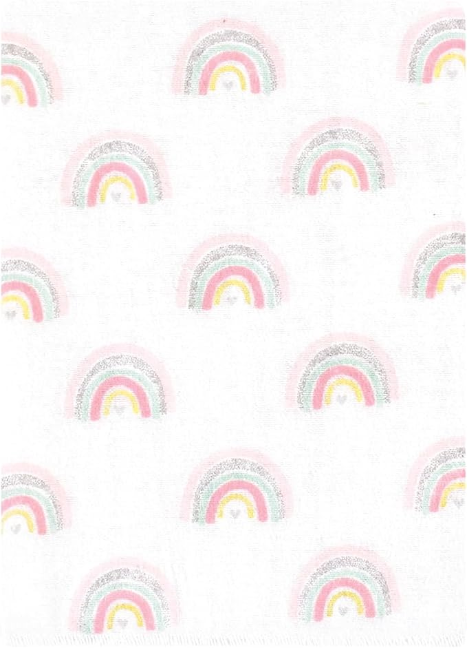 Hudson Baby Unisex Baby Cotton Flannel Burp Cloths Bundle, Girl New Elephant, One Size