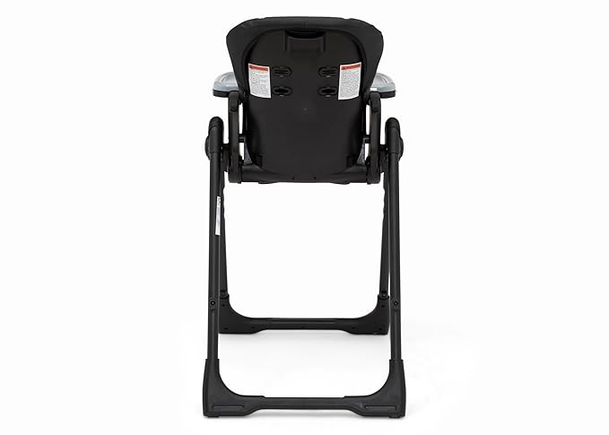 Jeep by Delta Children Classic Convertible 2-in-1 High Chair for Babies and Toddlers with Adjustable Height, Recline & Footrest - Dishwasher Safe Meal Tray, Black
