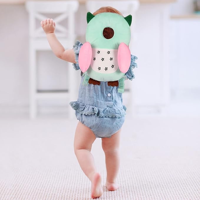 Baby Toddler Walker Head Protector Backpack Adjustable Wear Head Protection Safety Pad Backpack Baby Toddler & Walker Walking & Crawling Cute Owl MTY