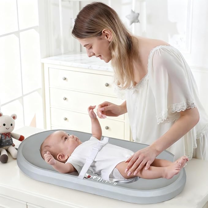 Baby Changing Pad - Lightweight Wipeable Foam Changing Pad, Comfortable and Waterproof, Fits All Changing Table, 30"x 15.6", Gray