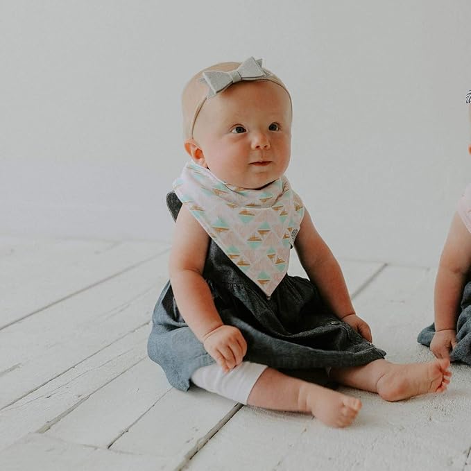 Parker Baby Bandana Drool Bibs for Boys, Girls & Unisex - Soft & Stylish Teething Bibs for Babies