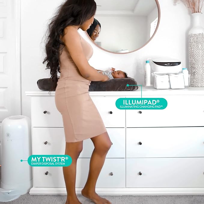 Prince Lionheart EVO Warmies Wipes Warmer Kit, Includes 1 everFRESH Pillow and 1 Dresser Top Diaper Depot