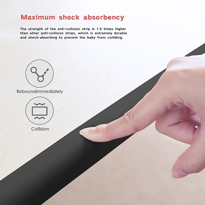 Baby Proof Corner Protectors for Furniture, 6.56FT Heavy Duty Foam Edge Corner Bumpers, Soft Rubber Safety Guards for Sharp Corners, Table and Cabinet Edges Protection (Green)