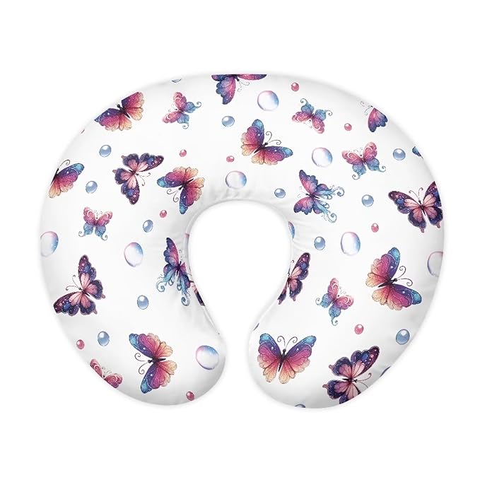 Sunflower Pillow Cover Girls Baby, Breastfeeding Pillow Cover for Baby, Snug Fits Newborn Nursing Pillow Case, Super Soft Breathable
