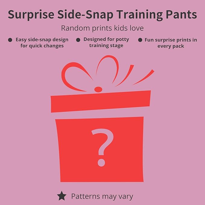 BIG ELEPHANT Random Color Toddler Training Pants 6 Pack, Potty Training Underwear for Boys and Girls