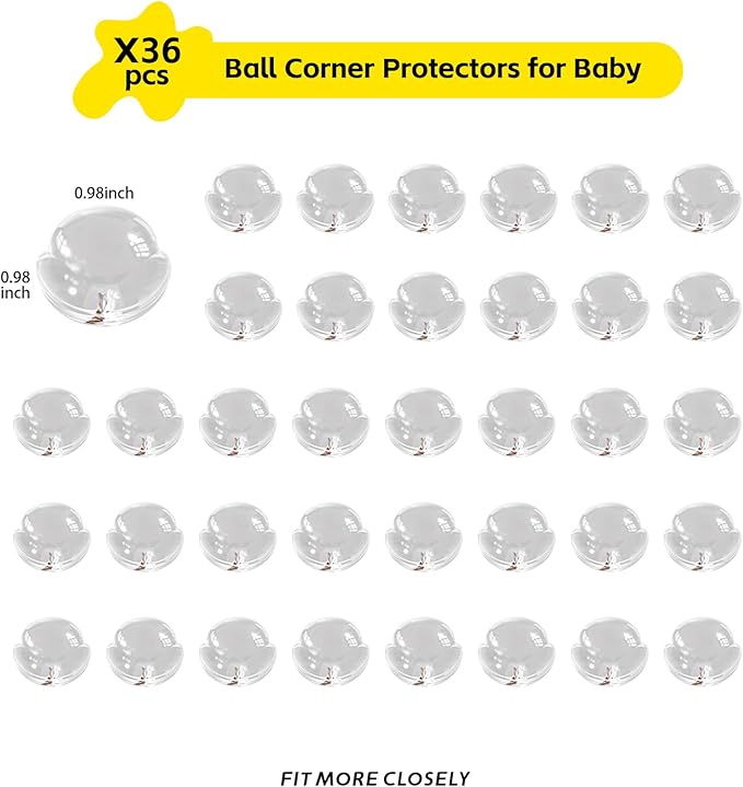 36 Pack Corner Protector Baby, Table Corner Protectors for Baby Guards Clear for Furniture Corner Protectors Proof Covers Baby Safety