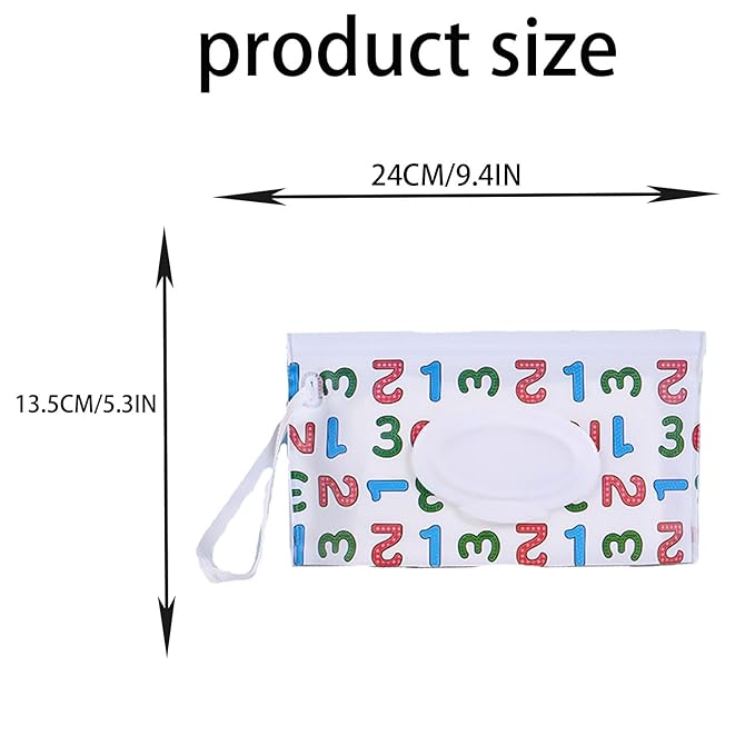 3 Pack Baby Wipes Dispenser,Reusable Portable Wipe Holder,Travel Wipes Pouch Baby Wipes Containe,Wet Wipe Bag for Baby or Personal