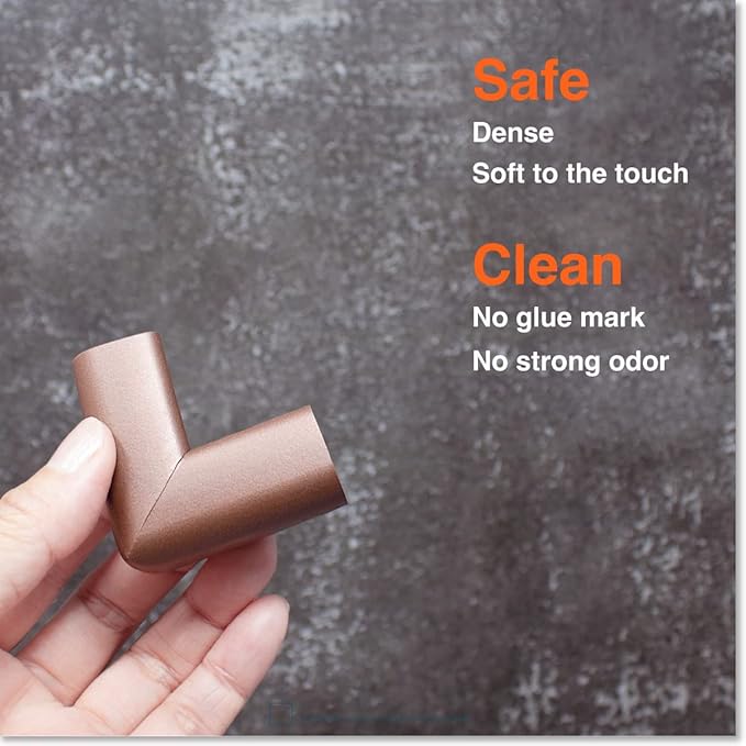 Slim-Fit 18ft Edge 16 Corners - Bundle & Save - RovingCove Slimfit Edge Corner Guards, Coffee Brown