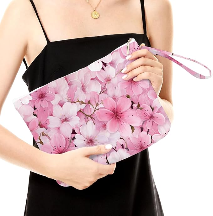 Fokongna Palm leaves Wet Bag Travel Wet Dry Bag Beach Bag Diaper Bag Wet Bag For Swimsuit Travel Makeup Bag Toiletry Bag