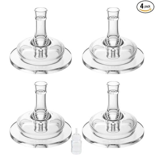Sippy Nipples for Philips Avent Anti-Colic Baby Bottles, Transition Cup Food Grade Silicone Soft Straw Nipple 8m+, Pack of 4