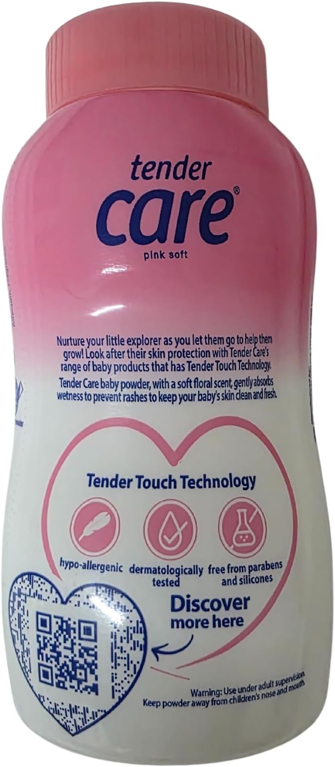 Tender Care Baby Powder, Pink Soft, 100 Grams (1)