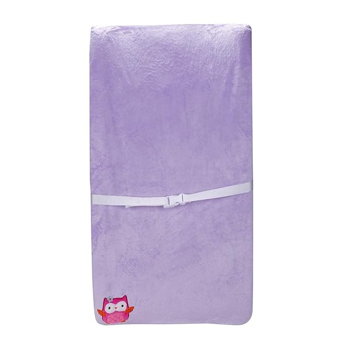 Coral Velvet Nursery Diaper Changing Table Cover Sheet Baby Girl Baby Boy Diaper Changing Pad Cover Sheet 1PC (Purple Owl)