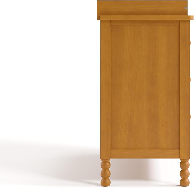 Storkcraft Rio 3 Drawer Chest with Changing Topper (Almond) – GREENGUARD Gold Certified, Premium Wood Dresser for Baby & Kids Bedroom, Safety Interlocking Drawers, Pre-Installed Tracks, Kids Chest