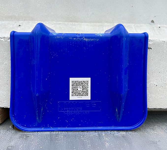 Mytee Products V Edge Protectors Flatbed, 8" x 12", Blue | Vee Shaped Plastics Corner Protectors for Cargo Loads | Tie Down Strap Guard for Winch, Ratchet Straps on Flatbed Truck Trailers