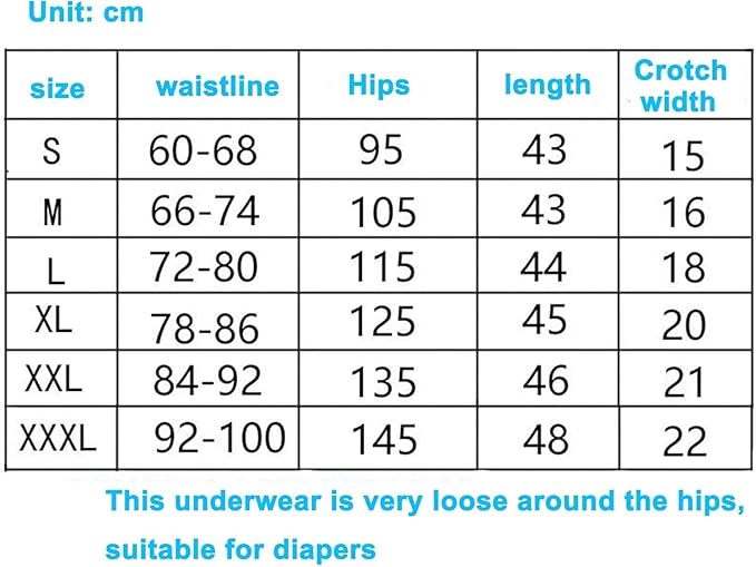 PVC Thick Plastic Underpants High Waist Waterproof Loose Soft Silent ABDL Diaper Briefs Incontinence Pants Adult Panties
