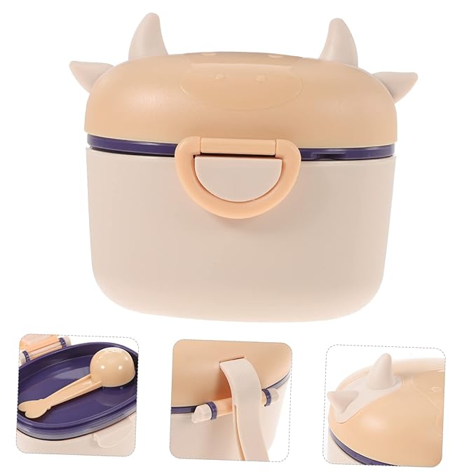 Toddmomy Milk Powder Case Scoop Rice Noodle Storage Tank Snack Storage Container Leak-proof for Travel and Everyday Use