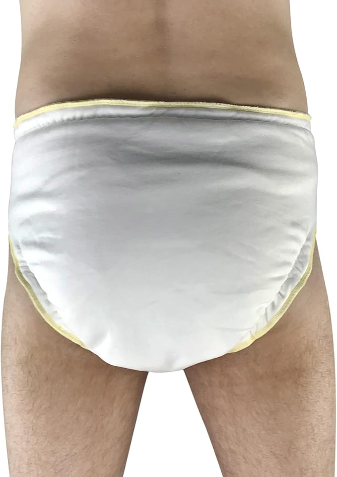 Adult Fitted Cloth Diaper: Incontinence Special Needs Washable Protective Briefs for Women and Men (Fitted Diaper, Medium)